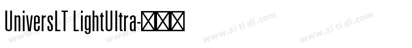 UniversLT LightUltra字体转换